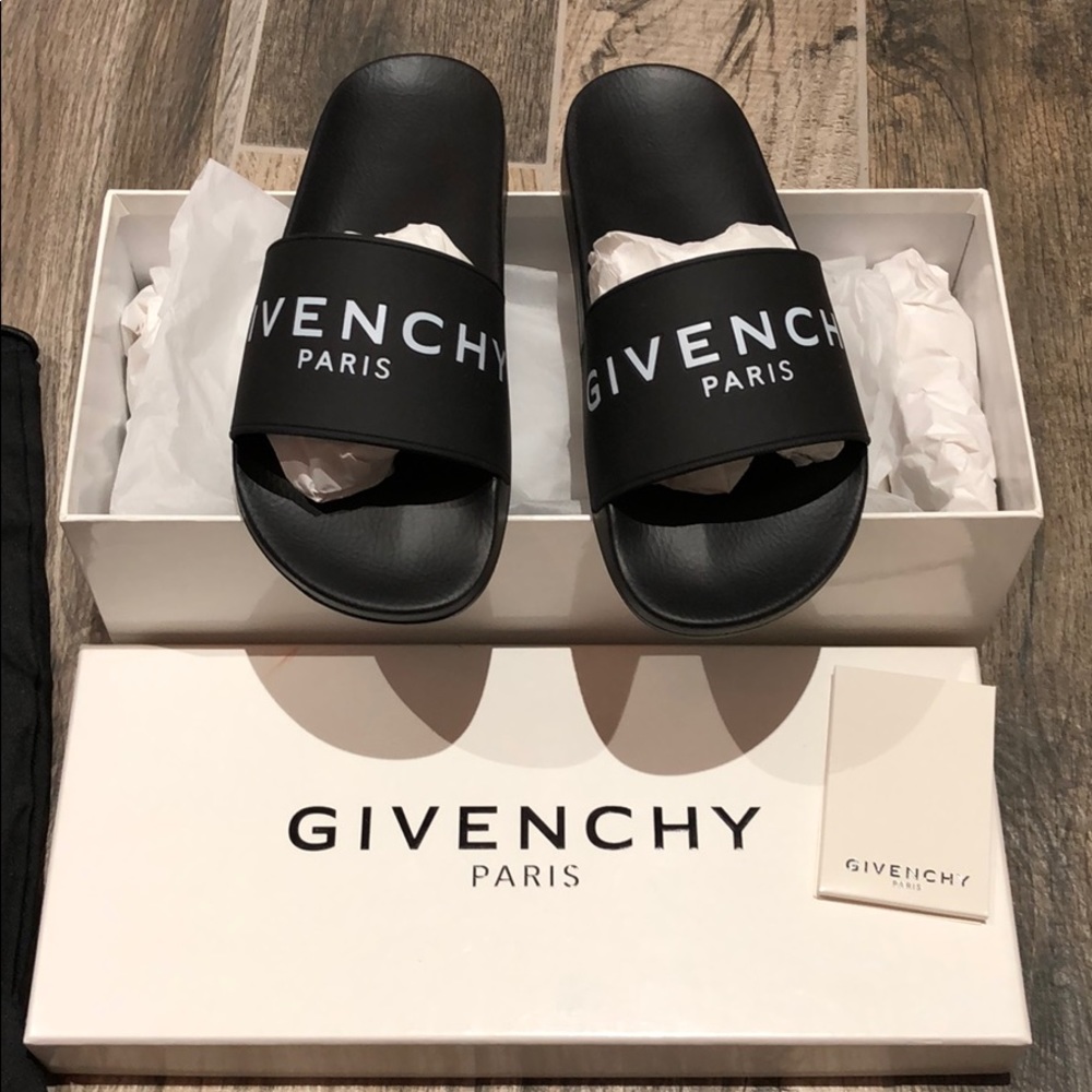 Brand New Givenchy Black Slides